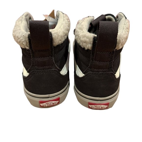 Vans Fillmore Hi Vansguard Suede Sherpa Chocolate Size 8 Women Casual Brown Shoe - Picture 4 of 5